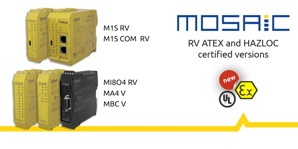 Mosaic RV range ATEX certified