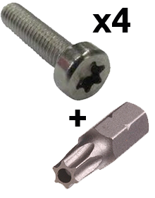 R-SAFE MOUNT/SCREWS 4/M4/BIT