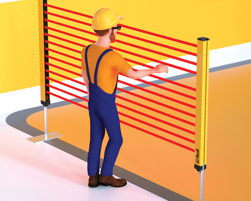 Safety light curtains