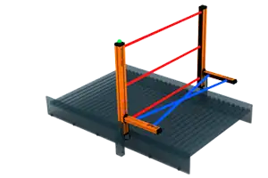 L muting with crossed beams