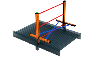 T muting with crossed beams