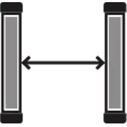 Measurement light curtains Maximum range icon