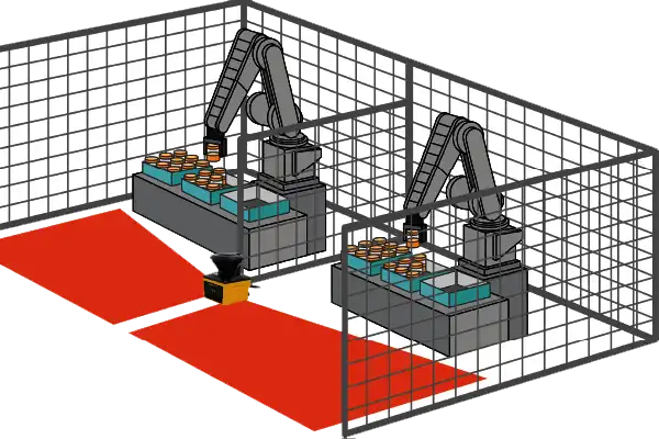 Laser scanner dual protection mode